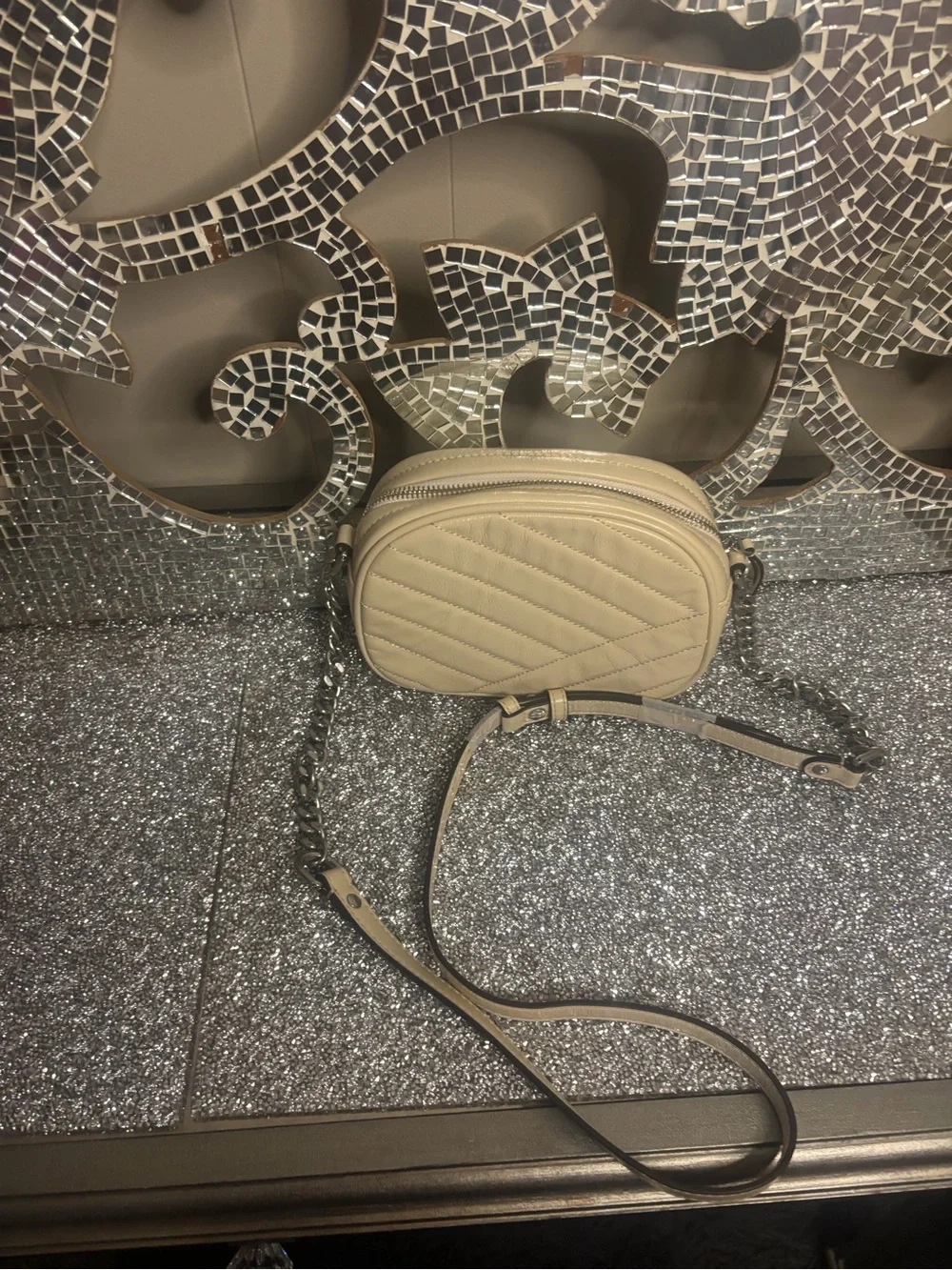 ⭐️Tory Burch Cream Kira Quilted‎ Crossbody Bag